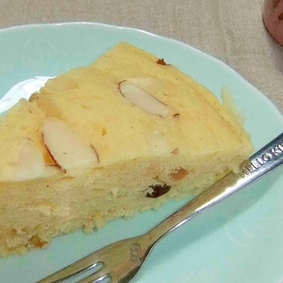 柚子ジャムとアーモンドの蒸しパン風ケーキ